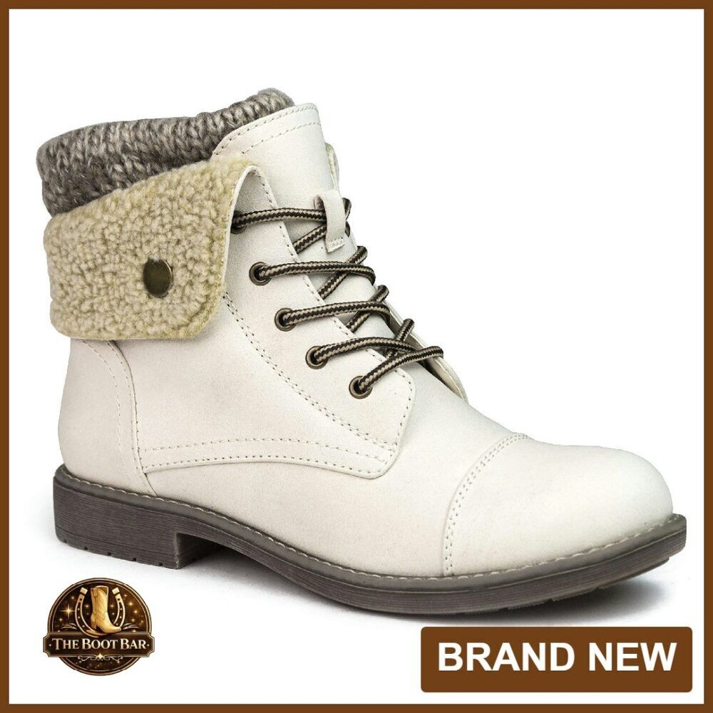 Women's Hiking Boots with Fleece Lining, Lightweight Ankle Booties